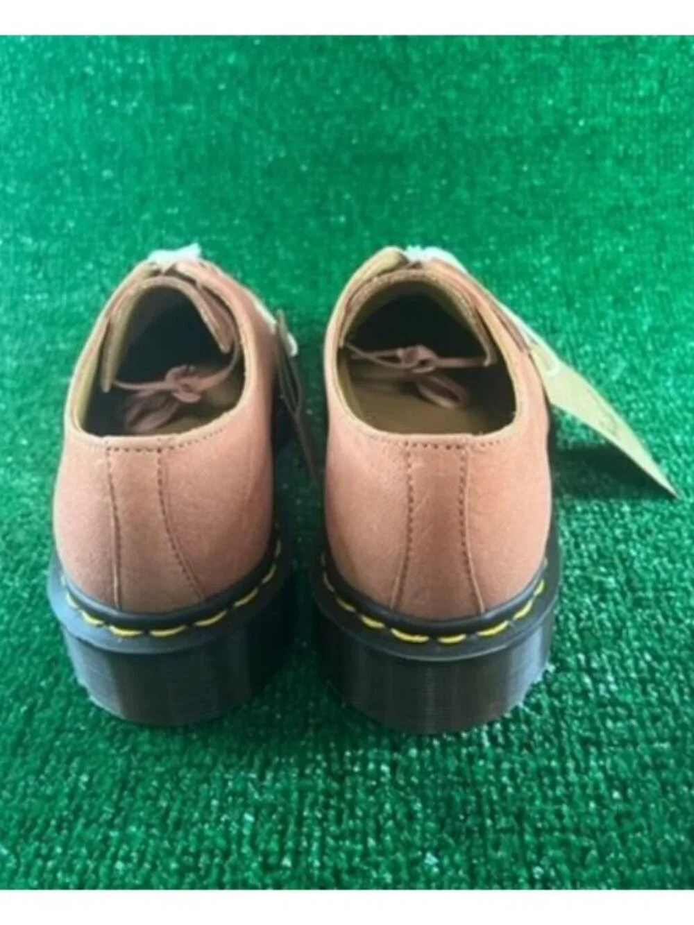 Men Dr Martens 1461 Made In England C.F Stead Suede Shoes Chestnut Brown Size 4
